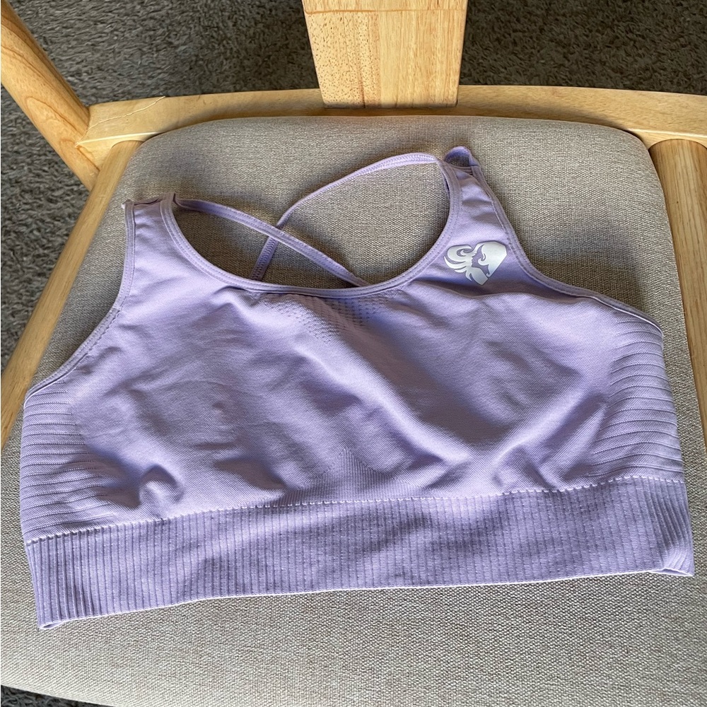 Purple Gymshark Sports Bra
